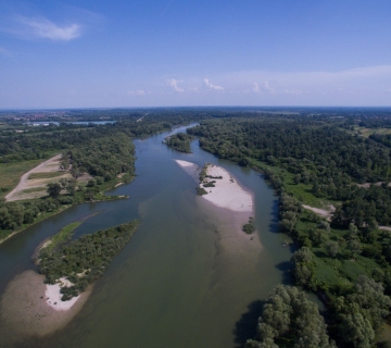 Sava nizvodno od Hruščice